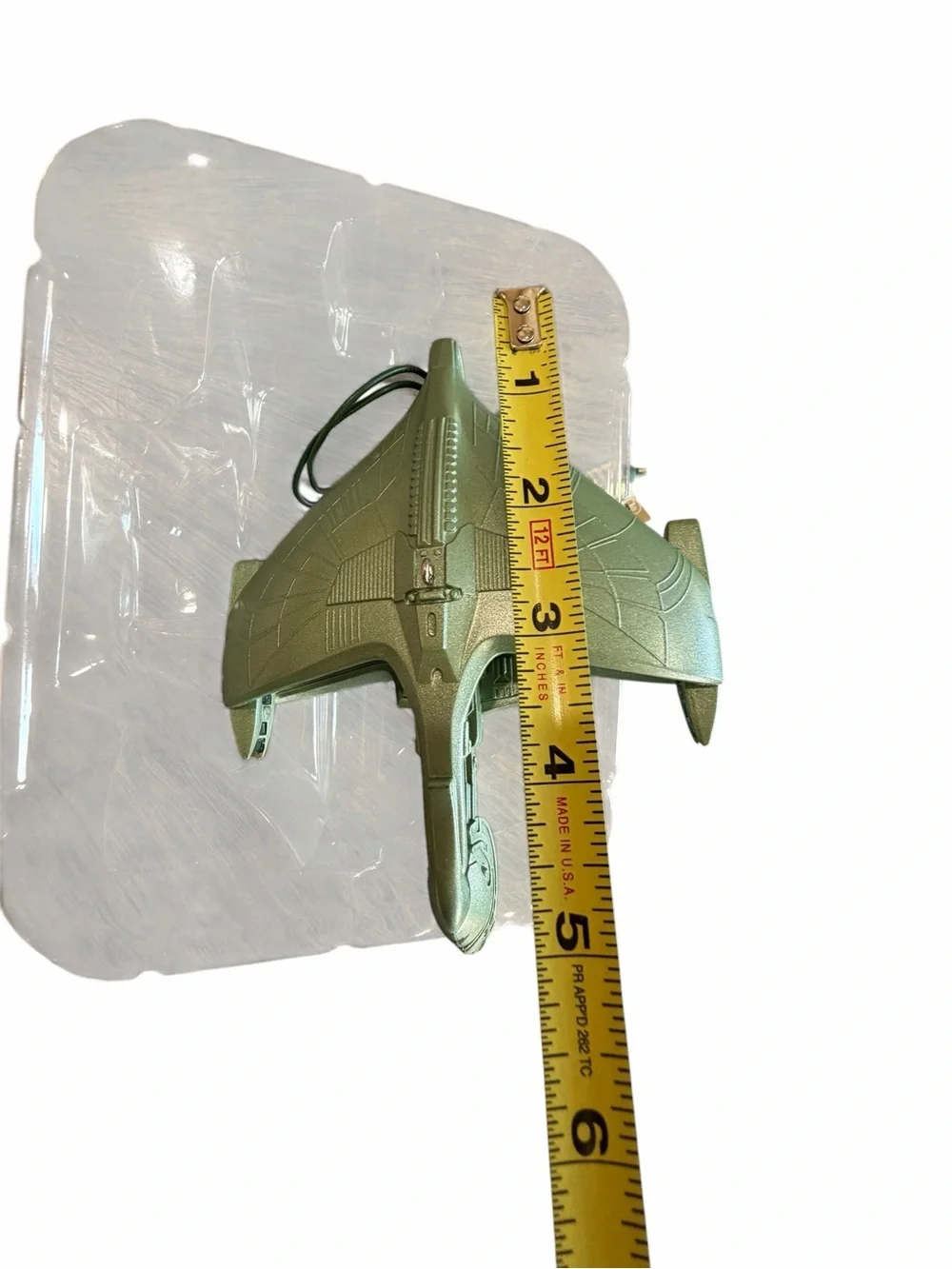 1995 Hallmark Star Trek Romulan Warbird Magic Light Ornament TNG Box